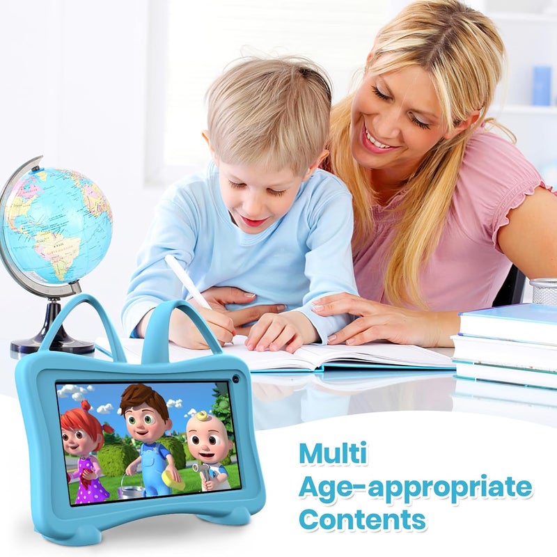 Trayoo Kids Tablet 7 Toddler Children's Learning Tablet with WiFi, YouTube, Parental Control, Durable Case Education Learning Apps for Boys Girls (Blue) - Image 4